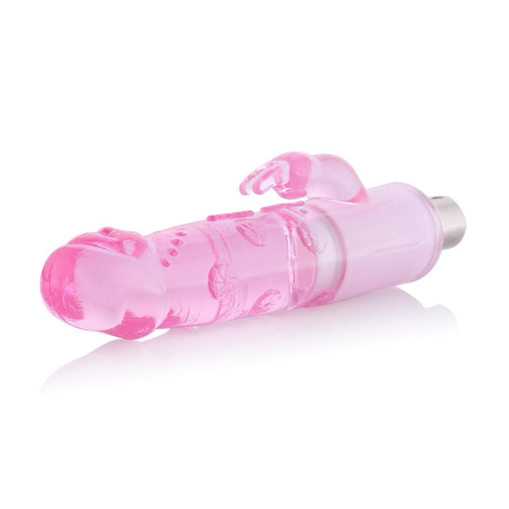 Rabbit Style Dildo with Clit Stimulation Ears - 3XLR Dildo Attachment