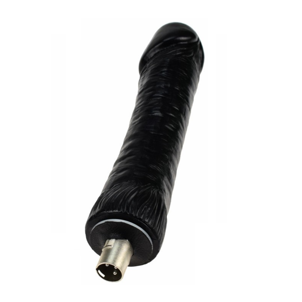 Extra Large 10" Big Black Cock BBC - 3XLR Dildo Attachment