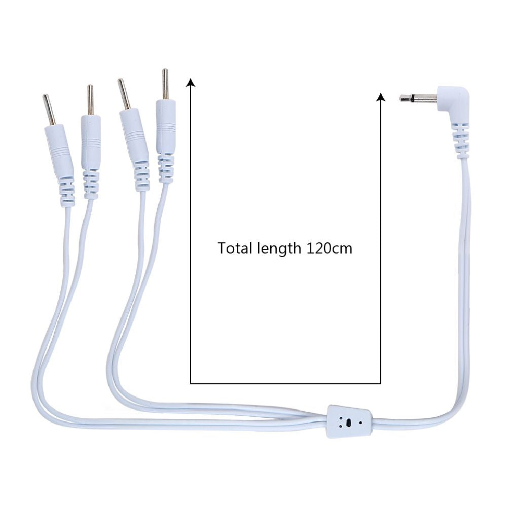 E-Stim Electro Stimulation 4 Pin Pole Cable for EStim Electric Shock Sex