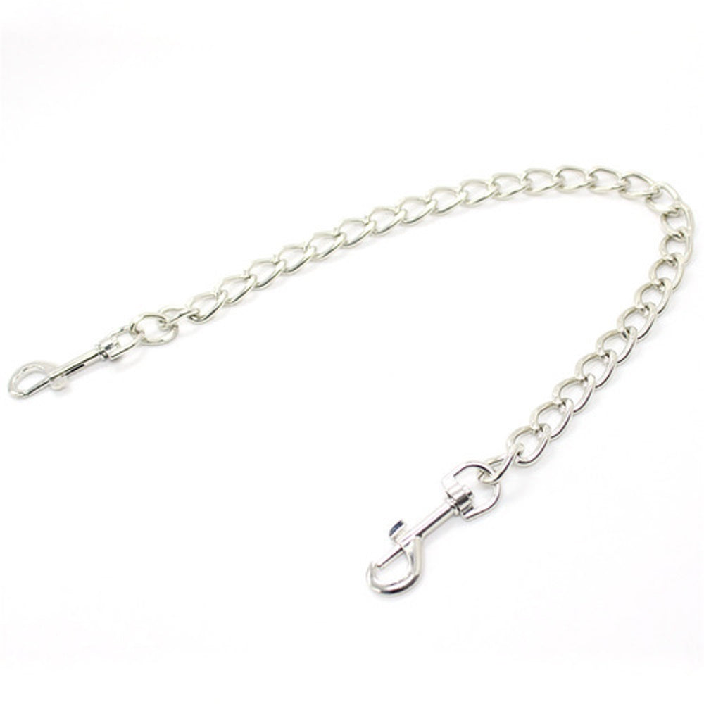 Stainless Steel Bondage Restraint Connector Chain Hog Tie with Clips