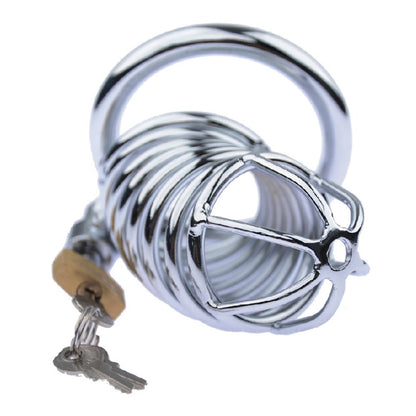 Bird Cage Locked Cock Ring Style Chastity Device