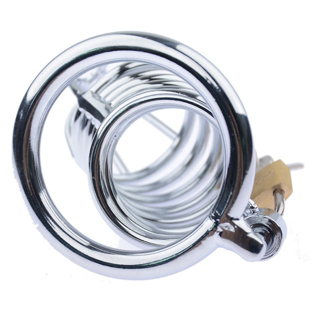 Bird Cage Locked Cock Ring Style Chastity Device