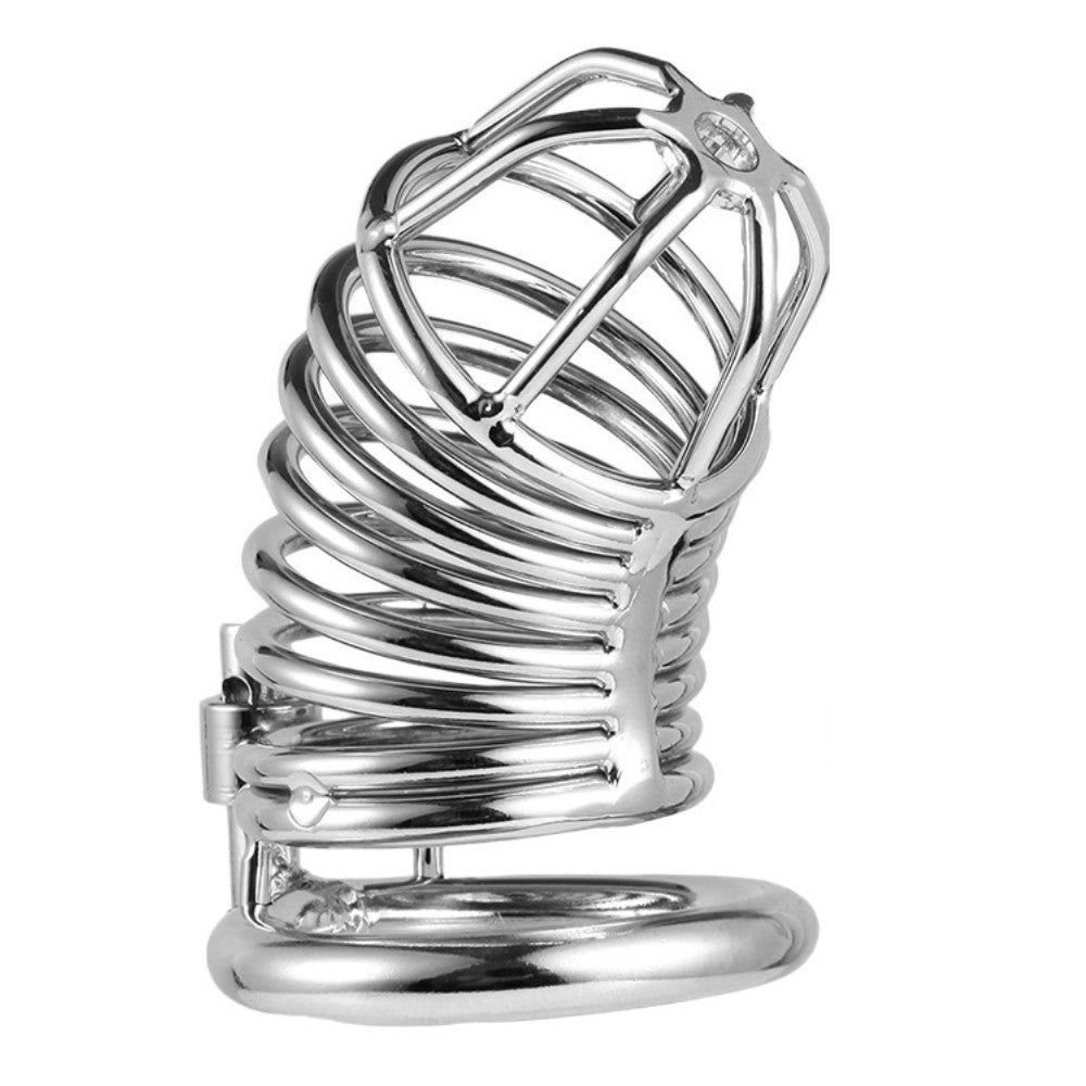 Bird Cage Locked Cock Ring Style Chastity Device