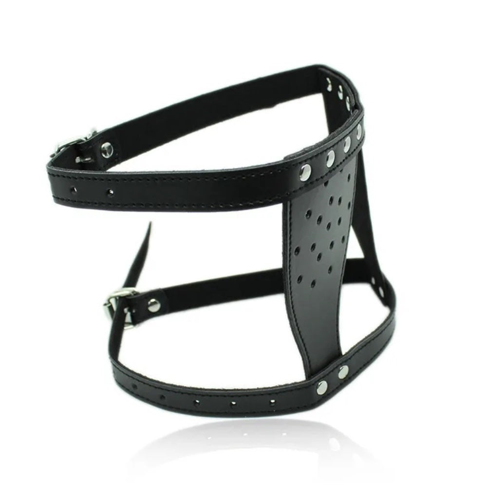 Bishop Pony Play Head Harness Eye Blinder Blindfold