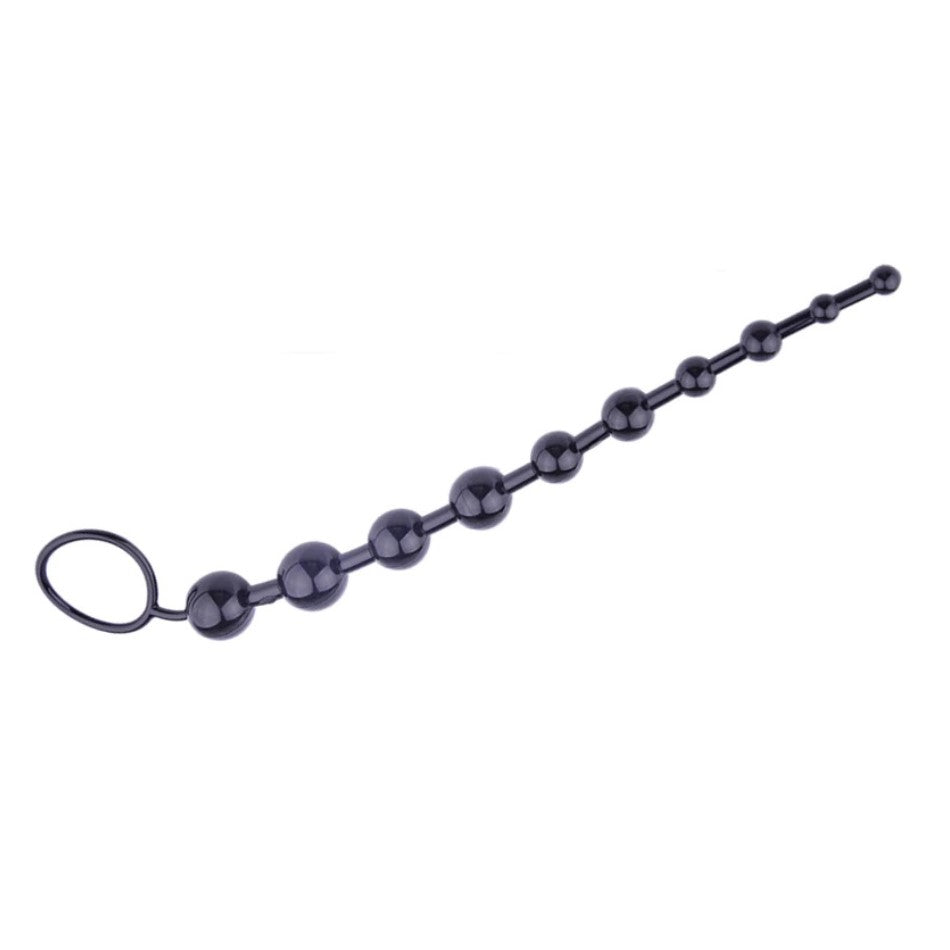 Anal Beads Thai Balls Bum Prostate Massage 30CM - Blue, Black or Pink