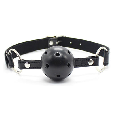 Basic Mouth Ball Gag for Beginners - Black, Red or Baby Pink