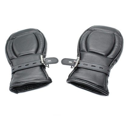 Locking Pup Paws Padded Dog Gimp Gloves Mitts Puppy Play Hand Bondage