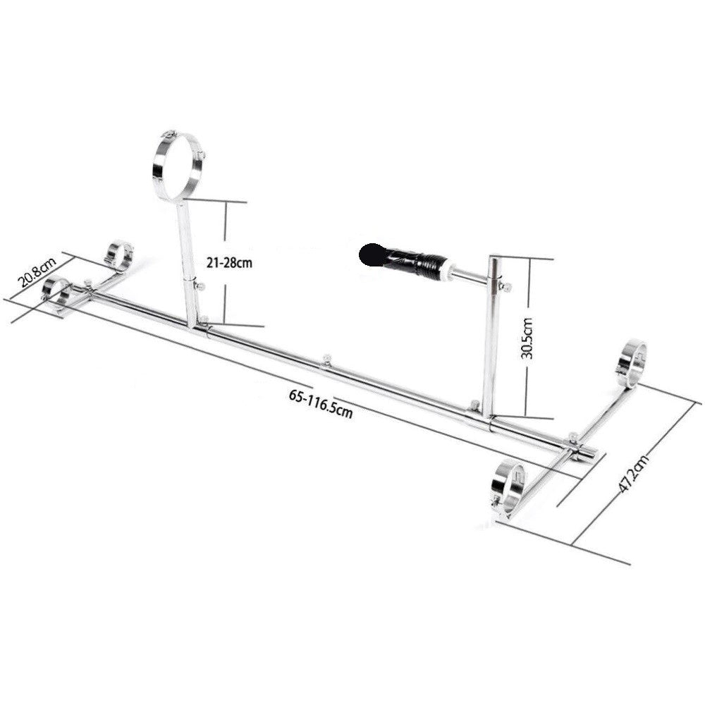 Stainless Steel Bondage Pillory Restraint Cuffs Frame Stocks and Dildo