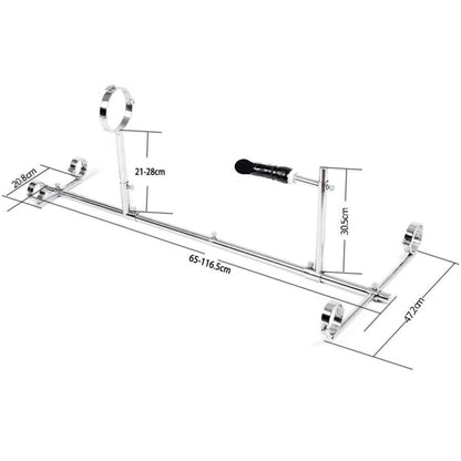 Stainless Steel Bondage Pillory Restraint Cuffs Frame Stocks and Dildo