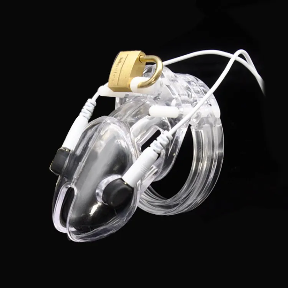 EStim Electro Stimulation Cock Cage CB6000s Chastity Device 2 Pin Wire