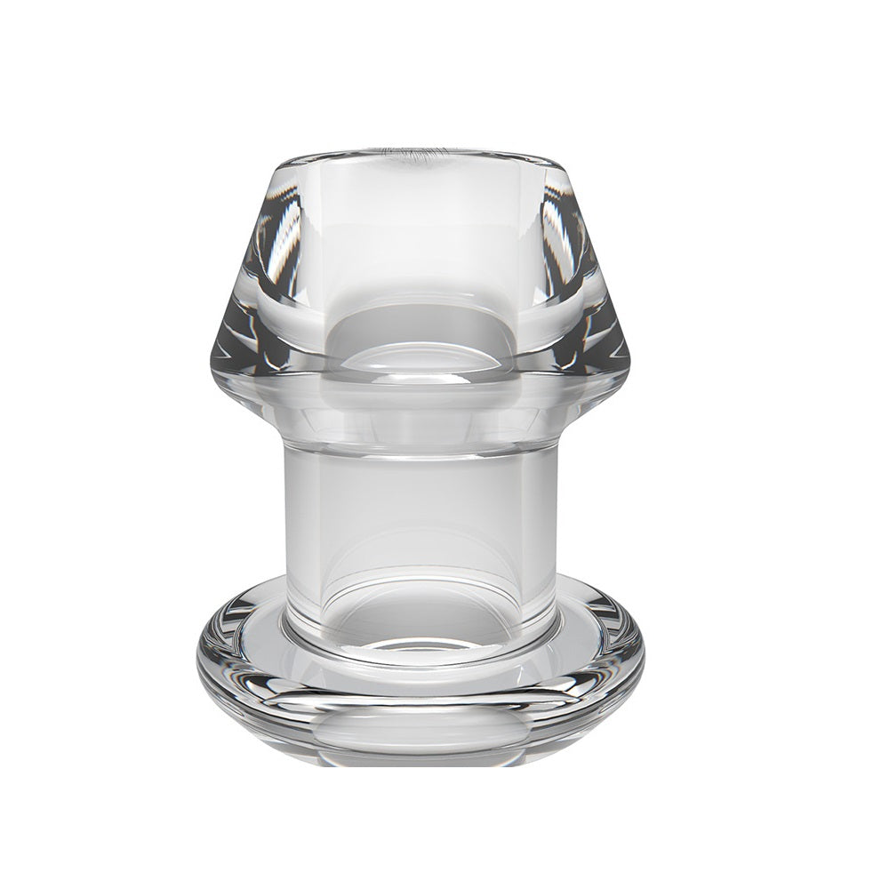 Clear Hollow Anal Butt Plugs with Stopper Plug