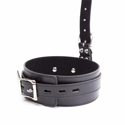 Fetish Slave Neck Collar with Nose Hook