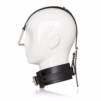 Fetish Slave Neck Collar with Nose Hook