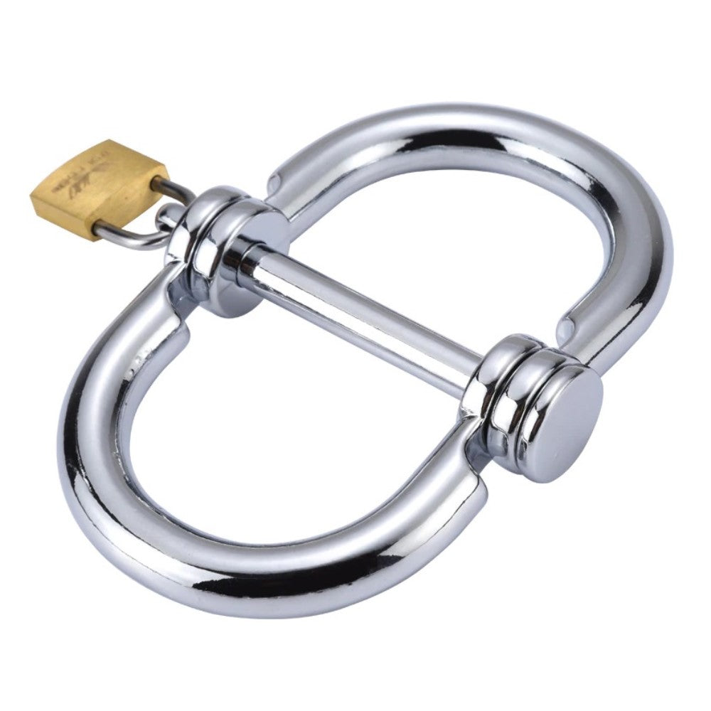 Stainless Steel Hand Cuffs Metal Shackles Restraint