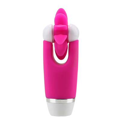 Silicone Licking Oral Sex Simulator Skweel Tongue Wheel USB Rechargeable Pink