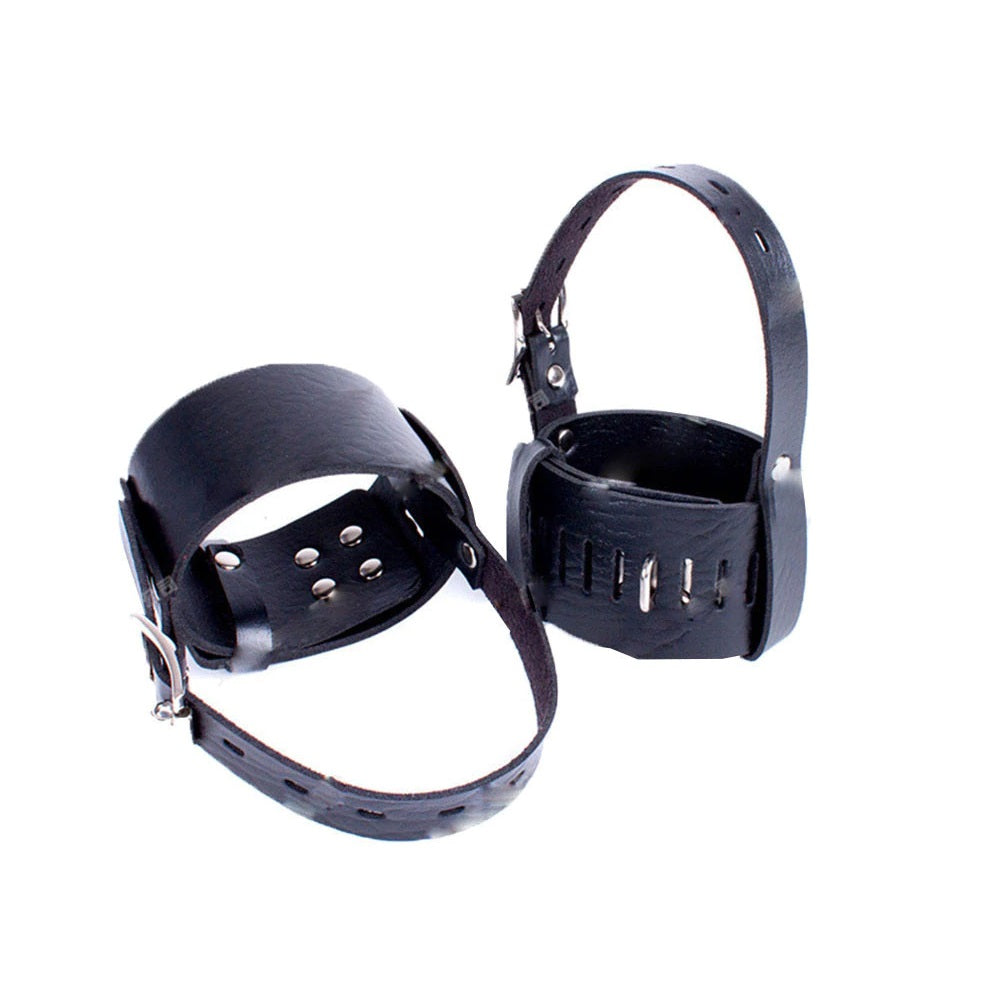 High Heel Lockable Bondage Strap Shoe Restraint Fetish Cuffs