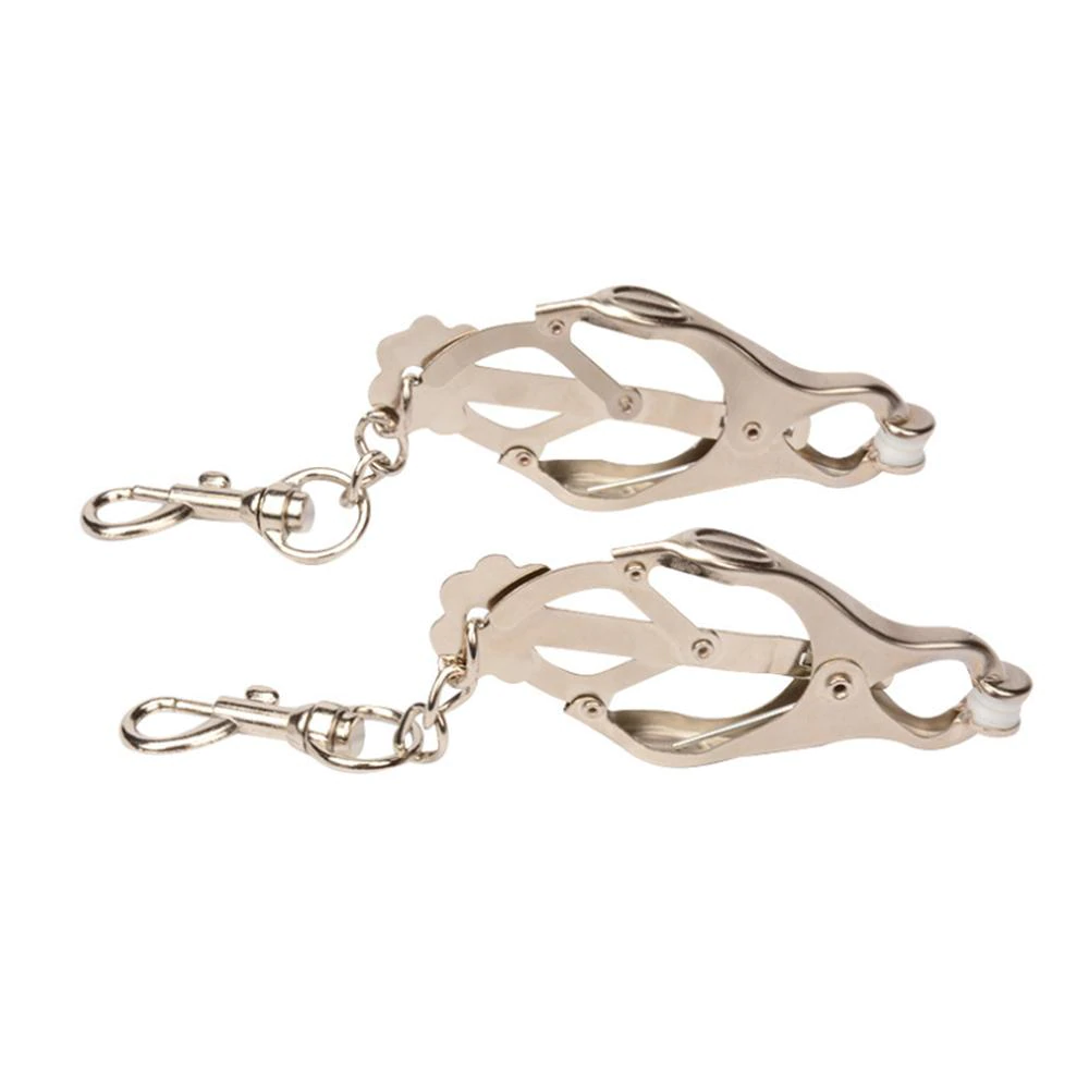 Japanese Butterfly Nipple Clamps with Hook Clips