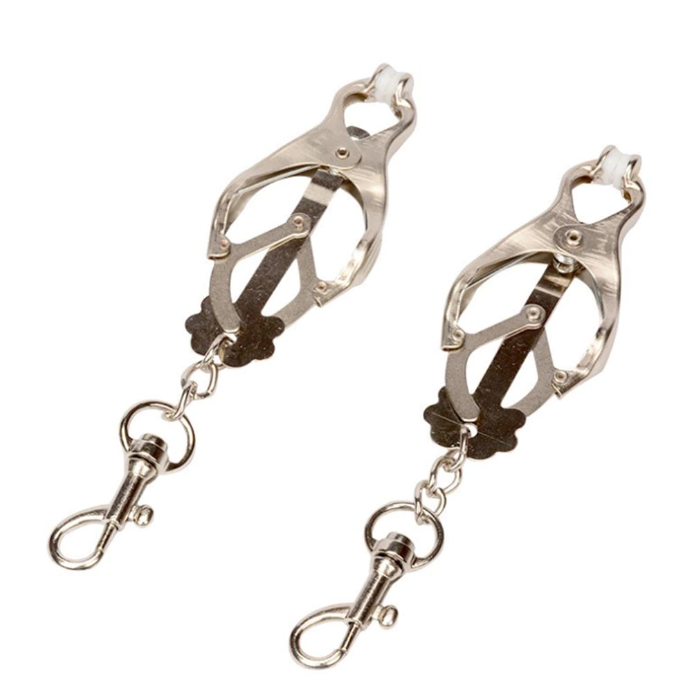 Japanese Butterfly Nipple Clamps with Hook Clips