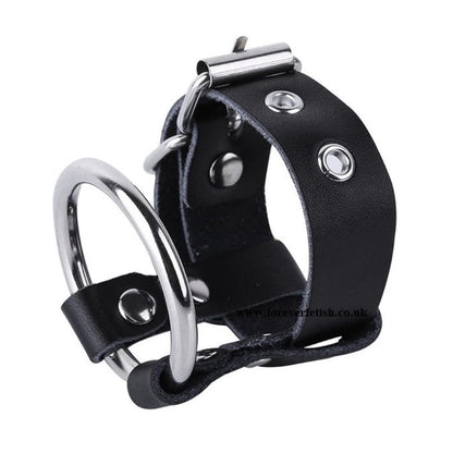 Leather Chastity Device Cock Ejaculation Delay Ring