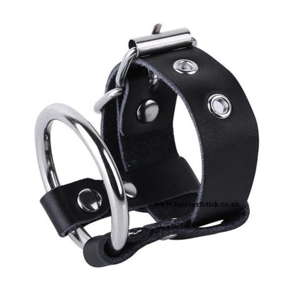 Vegan Leather Cock and Ball Ring Strap Harness