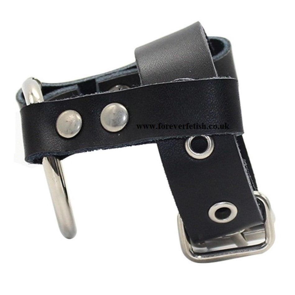 Leather Chastity Device Cock Ejaculation Delay Ring