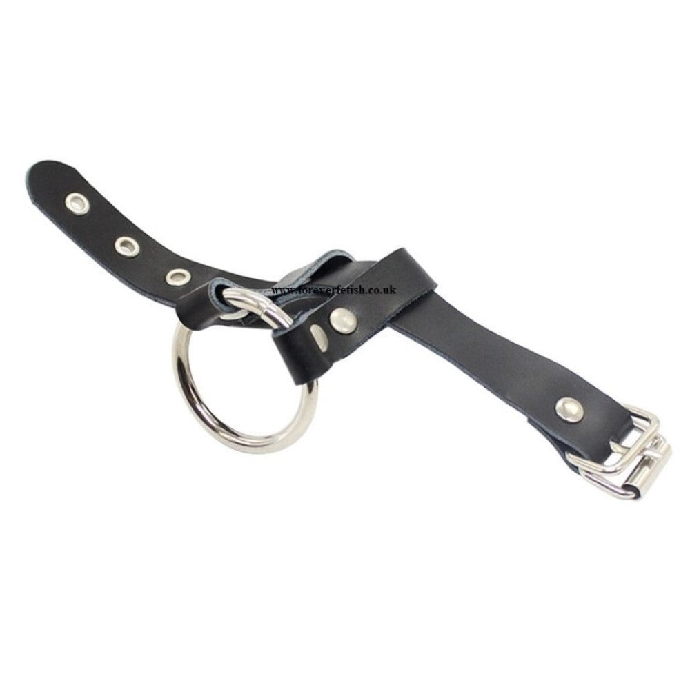 Vegan Leather Cock and Ball Ring Strap Harness