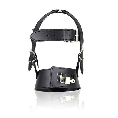 Lockable Mouth Zipper Harness Hood