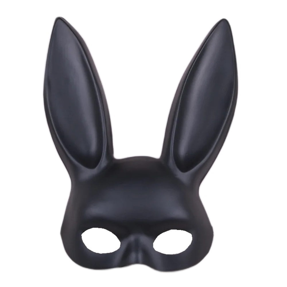 Easter Bunny Rabbit Ears Face Mask Black Red Pink