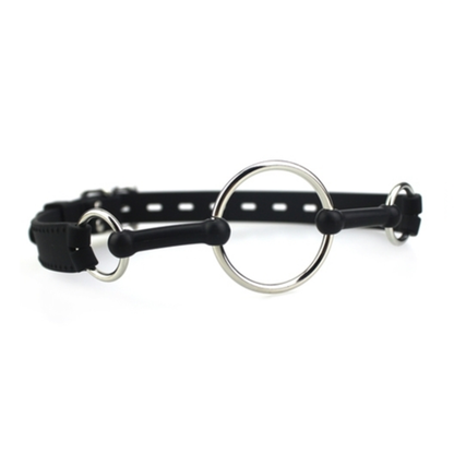 Deluxe Metal O Ring Silcone Strap Mouth Gag