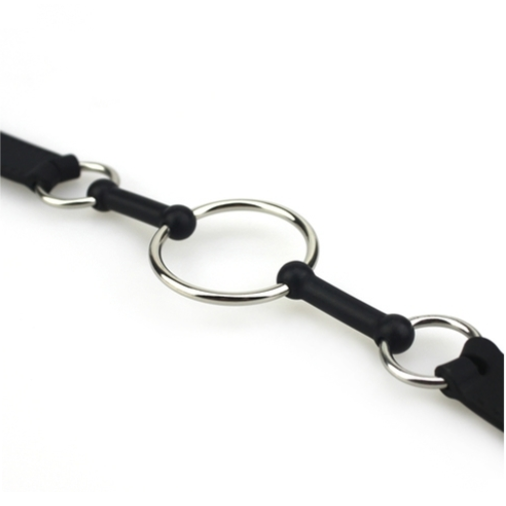 Deluxe Metal O Ring Silcone Strap Mouth Gag