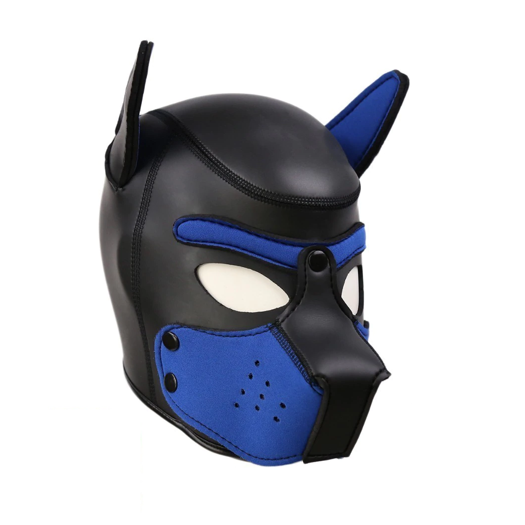 Neoprene Pup Hood Dog Gimp Mask Puppy Play Doggy