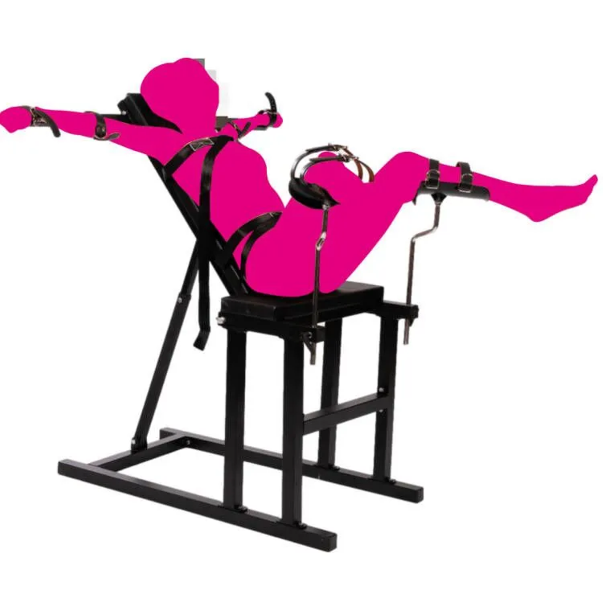 Bondage Restraint Sex Chair Pillory with Arm Bars - Fucking Machine