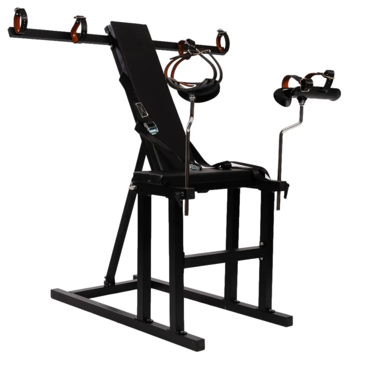 Bondage Restraint Sex Chair Pillory with Arm Bars - Fucking Machine