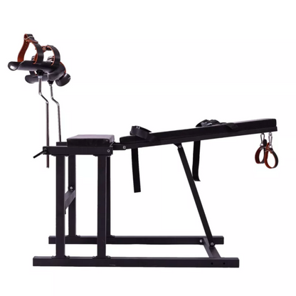 Bondage Restraint Sex Chair Pillory with Arm Bars - Fucking Machine