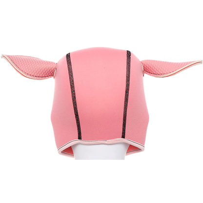 Neoprene Fuck Pig Hood Gimp Mask Animal Play Pink