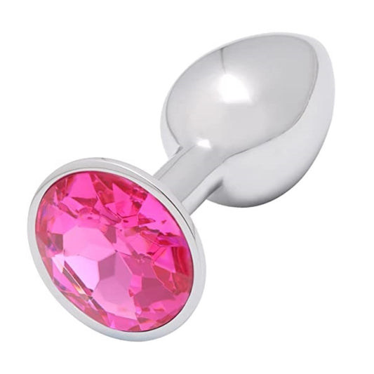 Stainless Steel Jewelled Princess Butt Plug