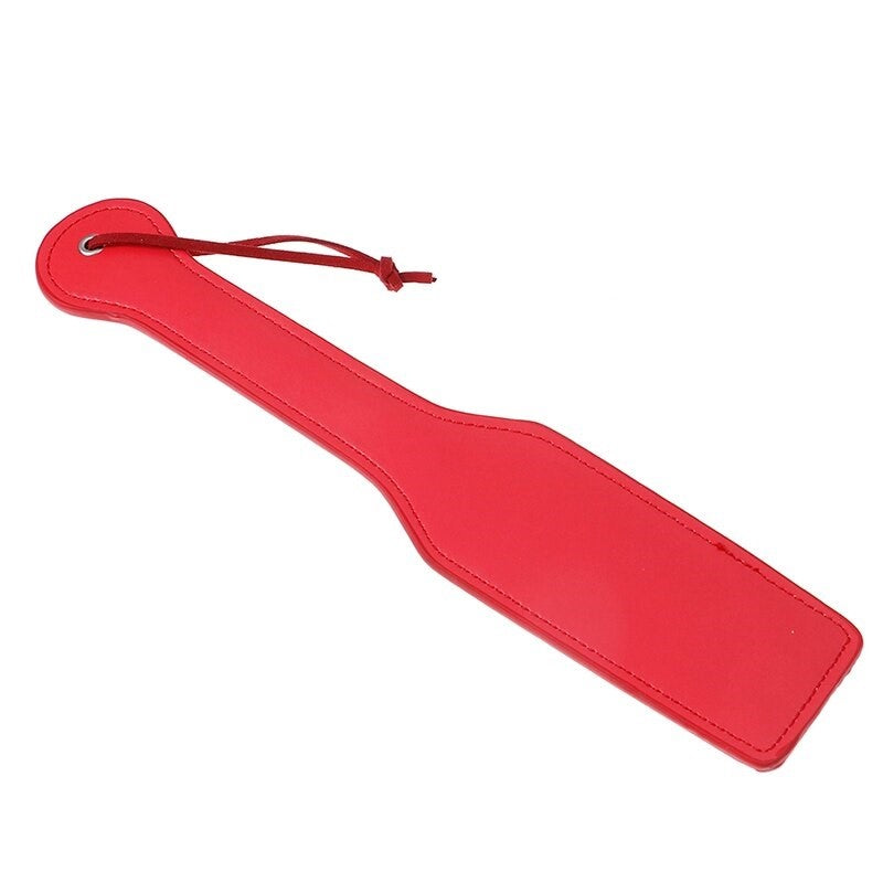 Red and Black SLAVE Spanking Paddle Whip Flogger