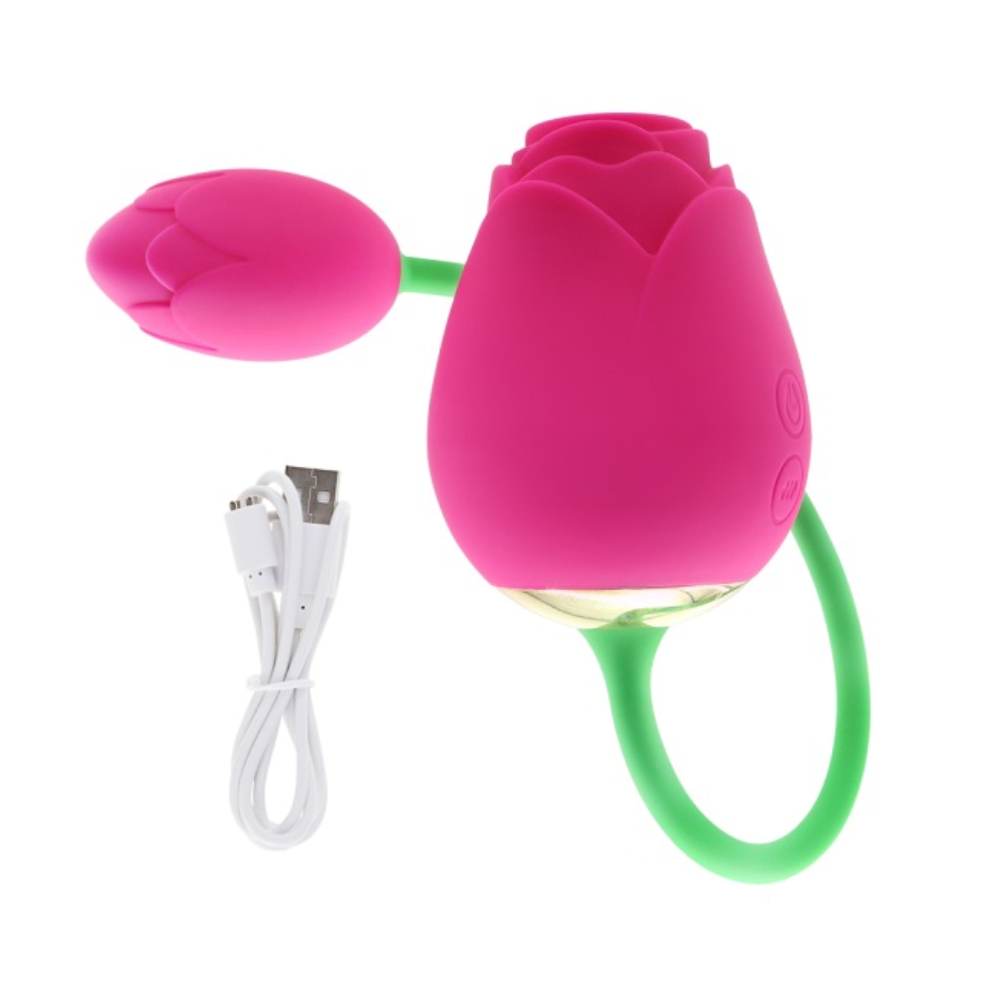 Rose Clitoral Suction Vibrator Vibrating Love Egg Sex Toy