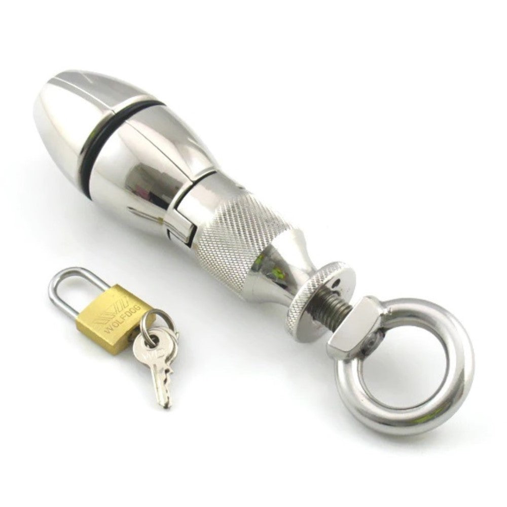 Rotating Asslock Anal Lock Expanding & Locking Chastity Butt Plug