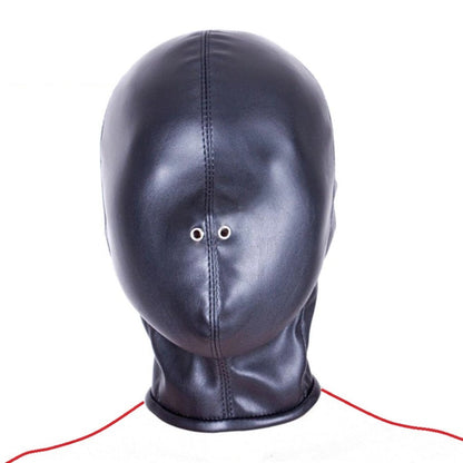 Full Head Sensory Deprivation Bondage Hood Gimp Mask