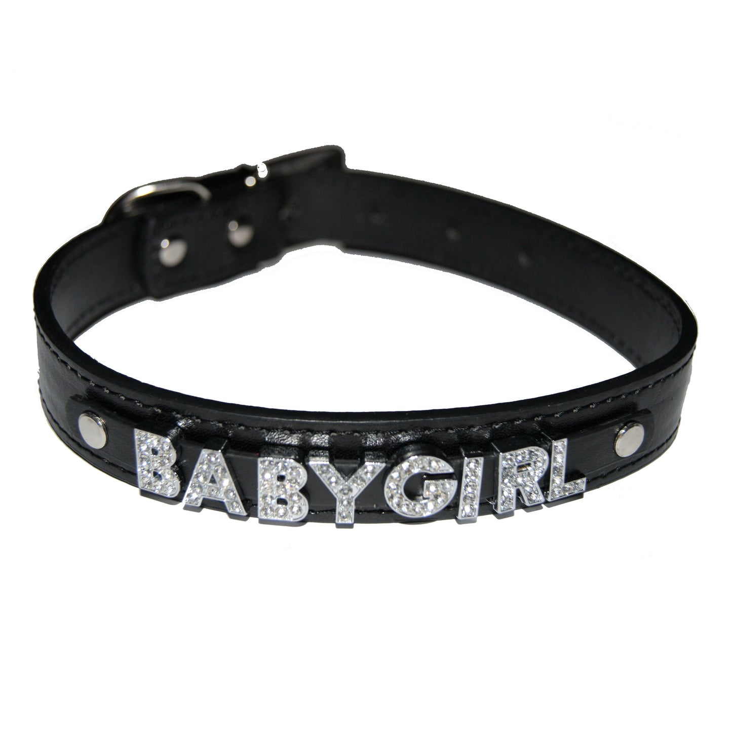 BABYGIRL Fetish Collar Sub Princess Black, Red, Pink, Blue & White