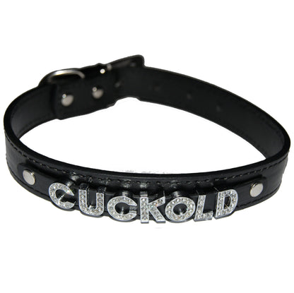 CUCKOLD Fetish Collar Sissy Sub  Black, Red, Pink, Blue & White