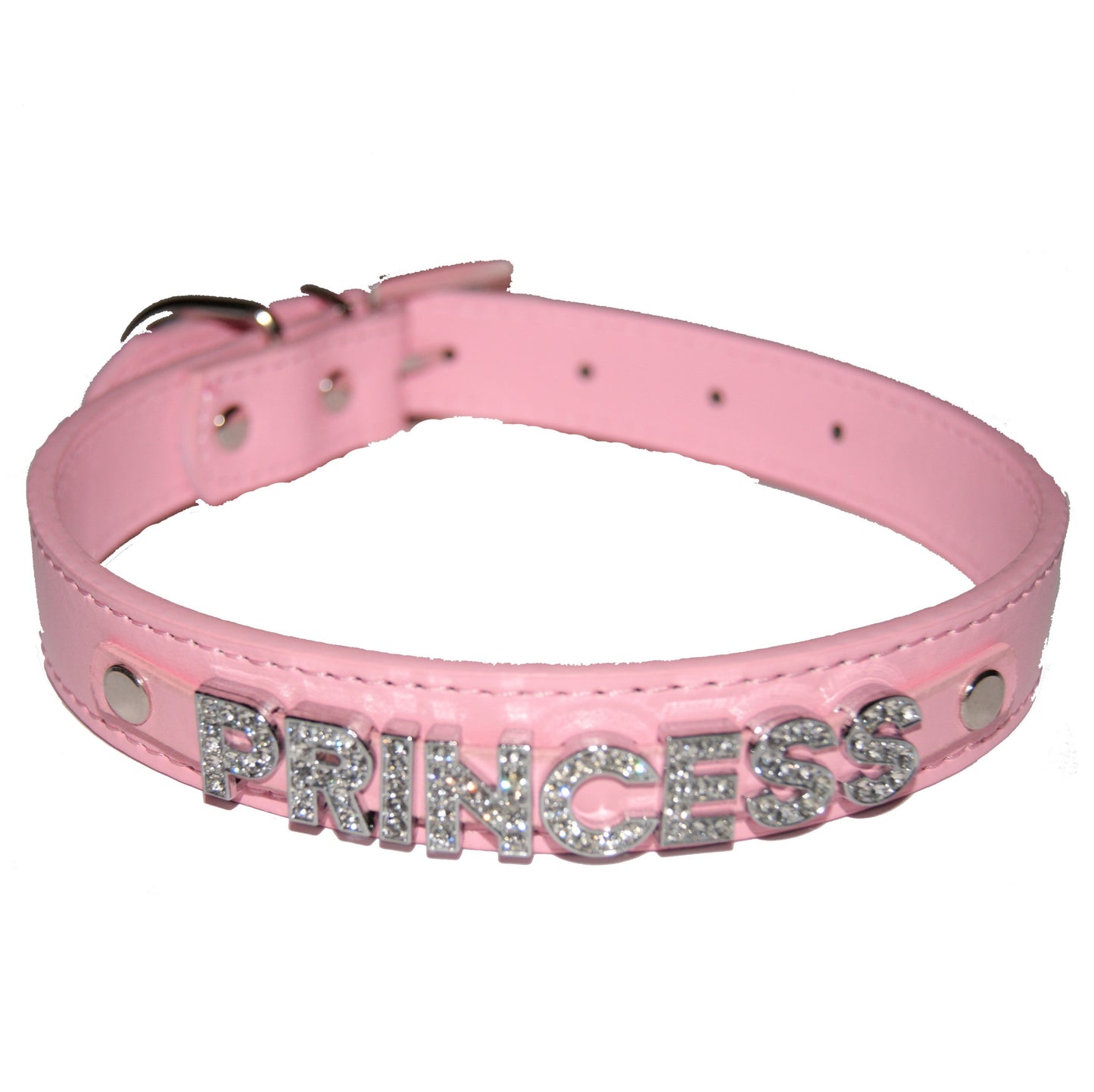 PRINCESS Fetish Collar Sub Babygirl Black, Red, Pink, Blue & White