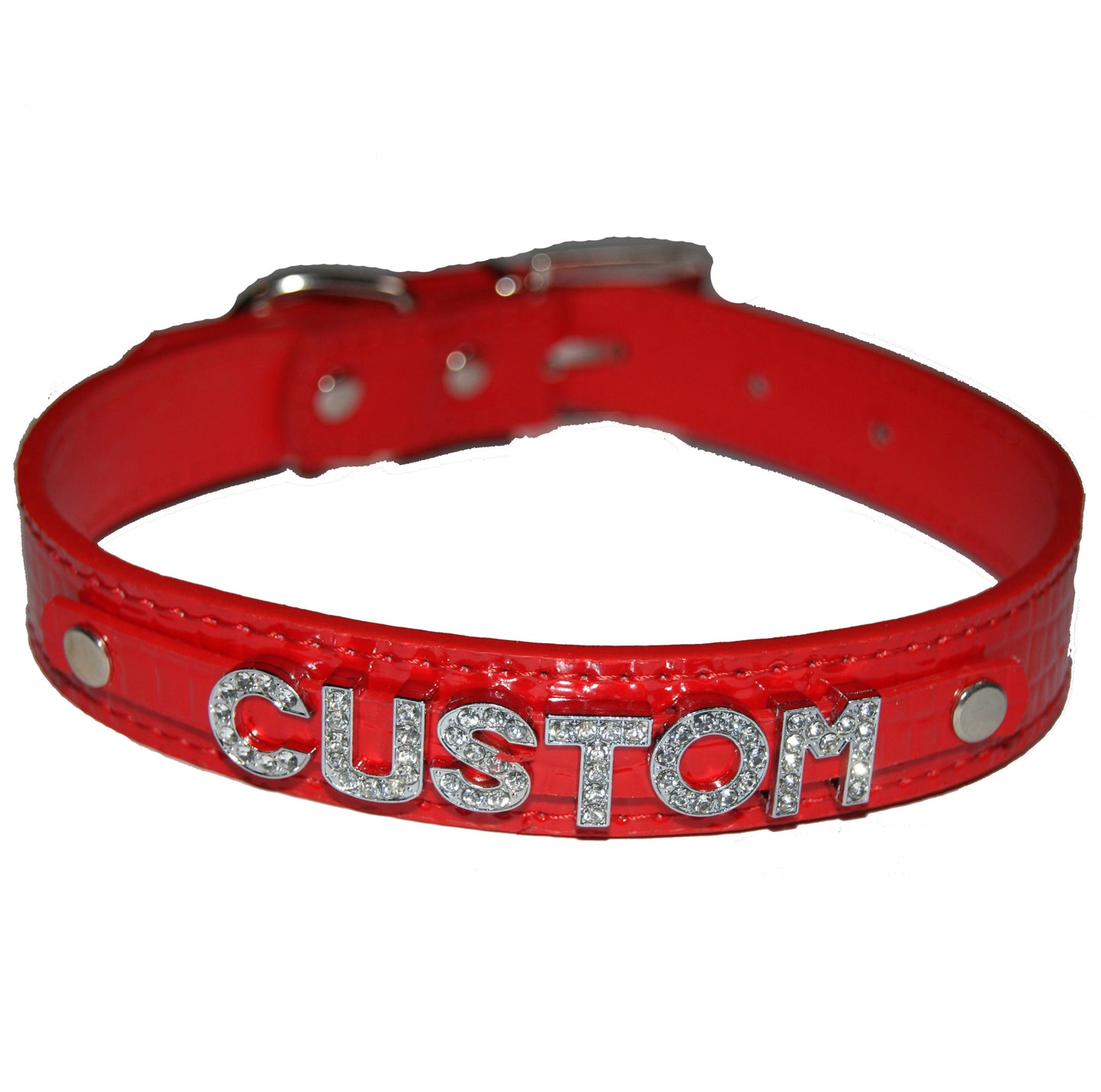 CUSTOM Fetish Personalised Bespoke Collar Black Red Pink Blue White