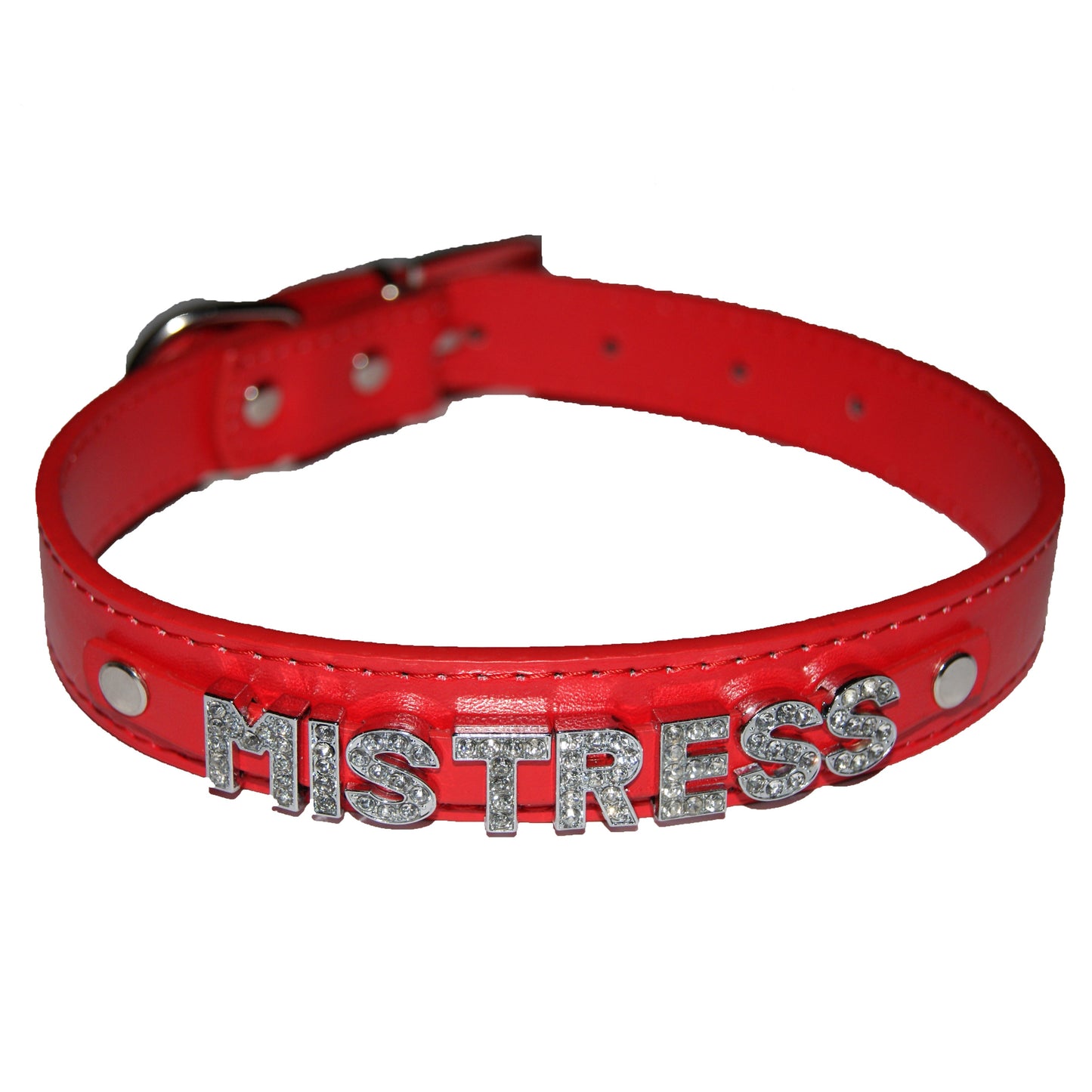 MISTRESS Collar Mean Girl Femdom Domme Black, Red, Pink, Blue & White