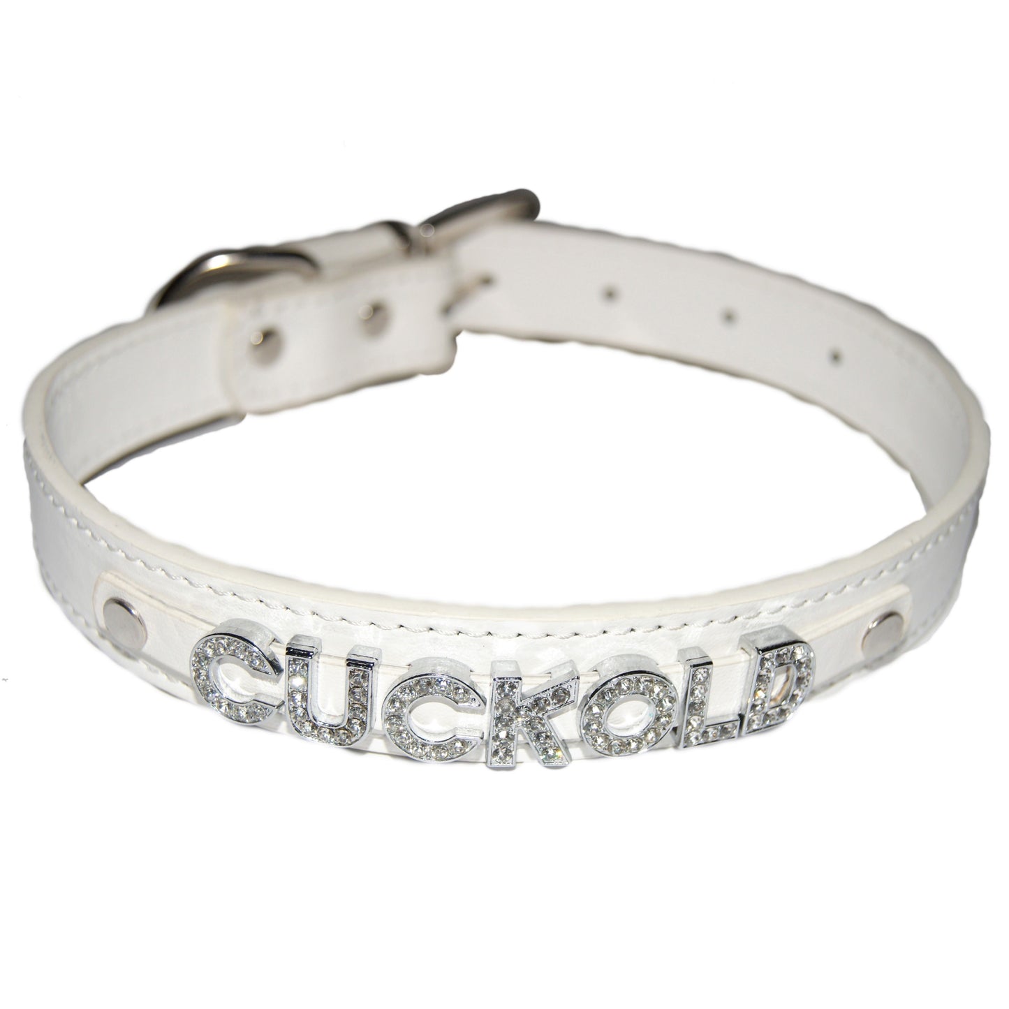 CUCKOLD Fetish Collar Sissy Sub  Black, Red, Pink, Blue & White