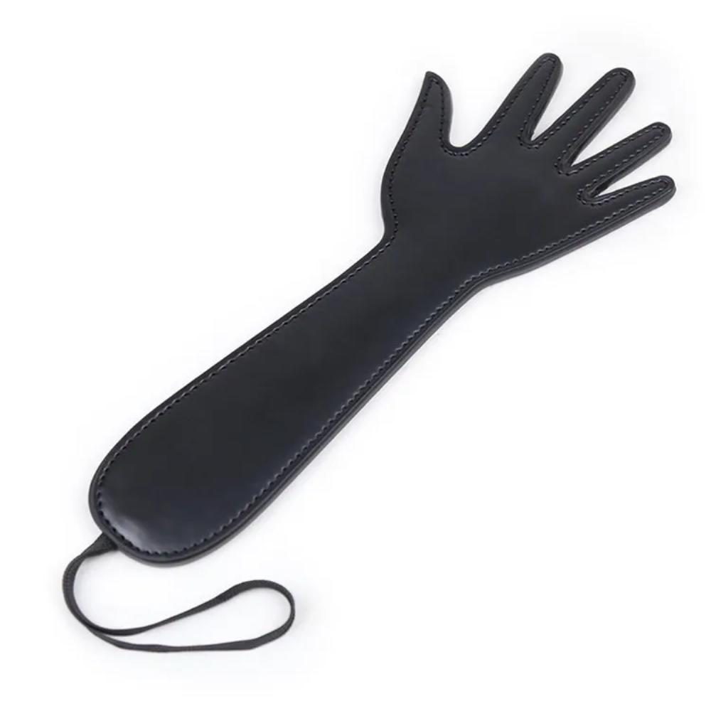 Black Hand Print Spanking Paddle