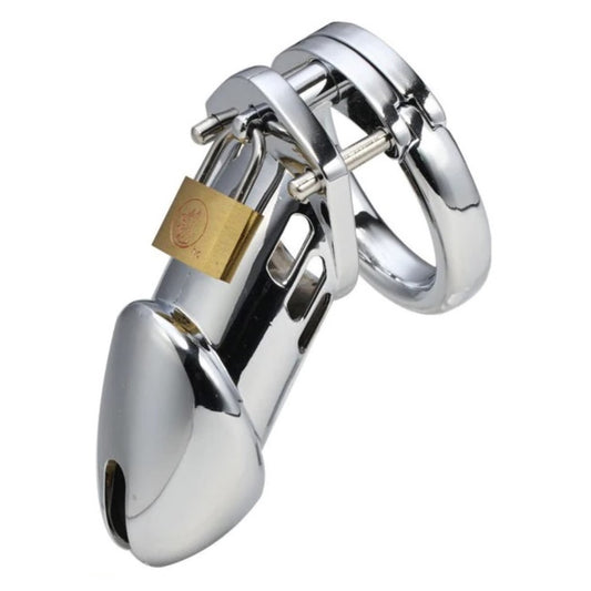 CB6000 Metal Chastity Belt Device Chromed Steel