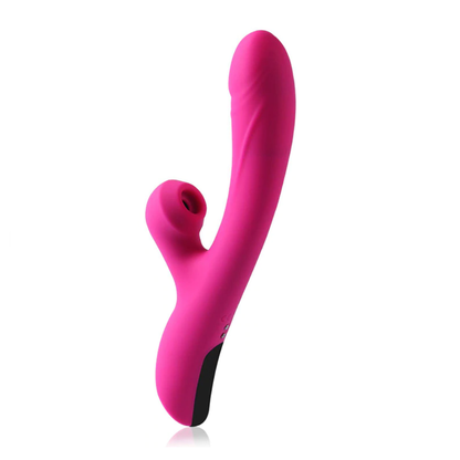 Silicone Sucking Oral Sex Simulator Heated Rabbit Vibrator USB Rechargeable