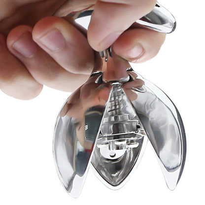 Asslock Flower Stainless Steel Anal Lock Expanding & Locking Chastity Butt Plug